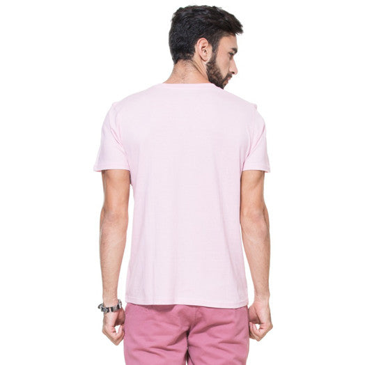 Light Pink Solid Polo T-shirt